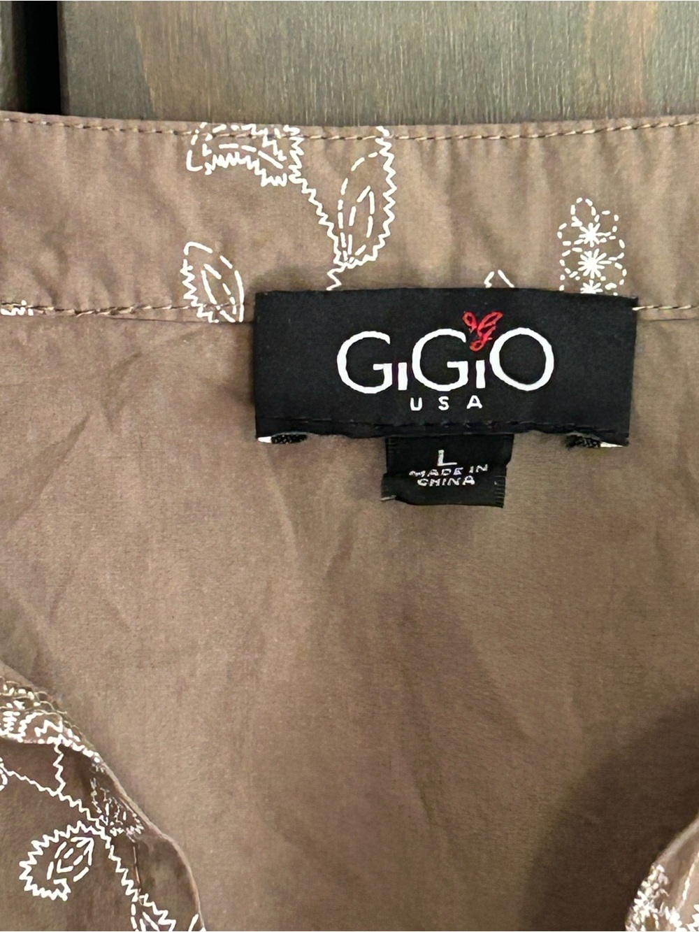 GiGio Brown Floral Embroidered Mini Babydoll Dress - Picture 2 of 7